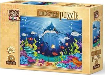 Art Kids Okyanus Trafiği 100 Parça Ahşap Puzzle 5902