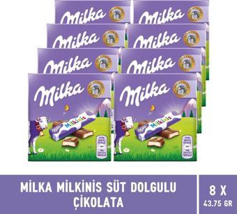 Milka Milkinis Süt Dolgulu Çikolata 43.75 gr - 8 Adet