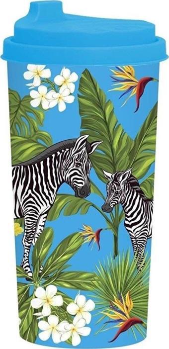 Herevin Desenli Kahve Bardağı Zebra 470 Cc Zebra Desenli Kahve Bardağı