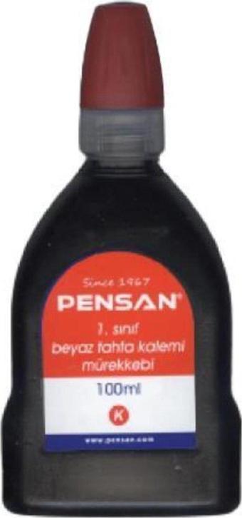 Pensan Tahta Kalemi Mürekkebi Kırmızı 100 ml Tahta Kalem Mürekkep