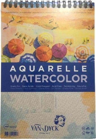 Van Dyck Blok Akvarin Multipurpose A3 Üstten Spiralli 20 Yaprak Sulu Boya Bloğu