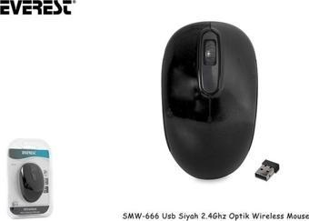 Everest SMW-666 USB Sarı 2.4 GHZ Optik Kablosuz Mouse 1500Dpı