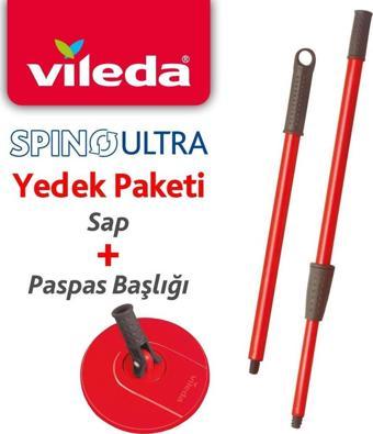 Vileda Spino Ultra Yedek Sap + Başlık Paketi-Tekil 