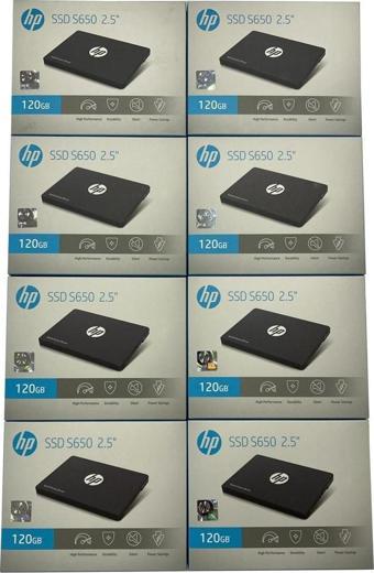 HP S650 SSD 2,5" 120 GB 480/560MB 8'Lİ PAKET