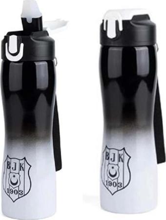 Me Çanta Beşiktaş Lisanslı Degrede Pipetli Çelik Matara Kilitli 500ml