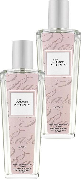 Avon Rare Pearls Parfümlü Deodorant Vücut Spreyi 75 Ml. İkili Set