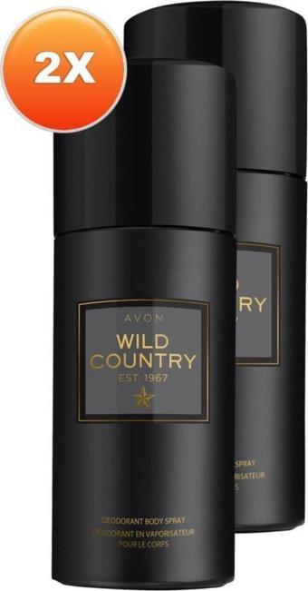 Avon Wild Country Erkek Sprey Deodorant 150 Ml. İkili Set