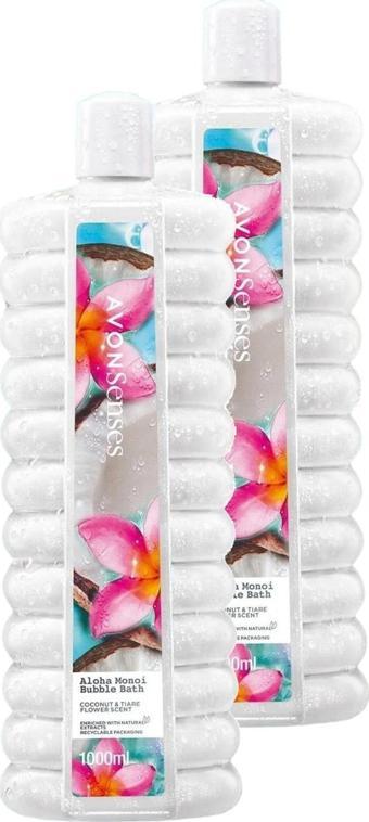 Avon Aloha Monoi Banyo Köpüğü 1 Lt. İkili Set