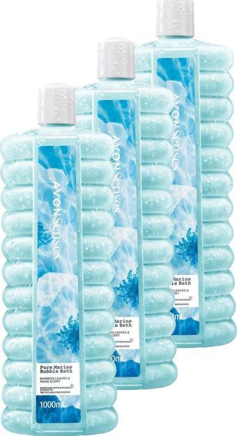 Avon Misk Bergamot ve Bambu Kokulu Banyo Köpüğü 1 Lt. Üçlü Set