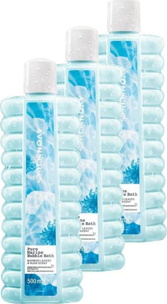 Avon Misk Bergamot ve Bambu Kokulu Banyo Köpüğü 500 Ml. Üçlü Set