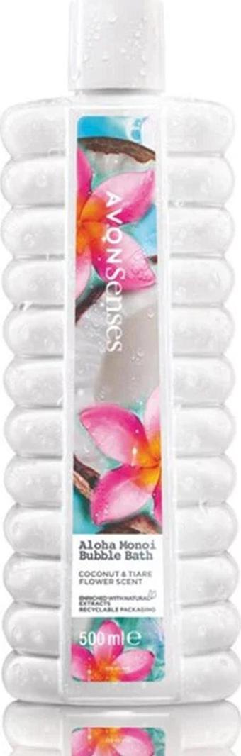 Avon Senses Aloha Monoi Tiare Çiçeği ve Hindistan Cevizi Kokulu Banyo Köpüğü 500 Ml.