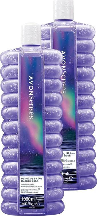 Avon Senses Dancing Skies Menekşe ve Ahududu Kokulu Banyo Köpüğü 1 Lt. İkili Set