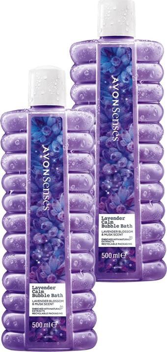 Avon Senses Lavender Calm Lavanta Kokulu Banyo Köpüğü 500 Ml. İkili Set