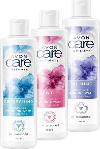 Avon Care Intimate Calming, Gentle ve Refreshing Dış Genital Bölge Temizleyici Paketi