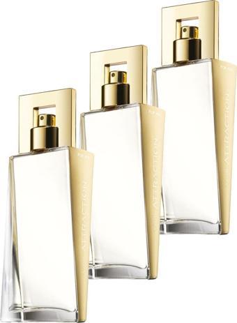 Avon Attraction Kadın Parfüm Edp 50 Ml. Üçlü Set