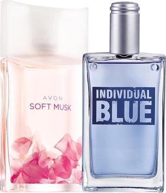 Avon Individual Blue Erkek Parfüm ve Soft Musk Kadın Parfüm Paketi