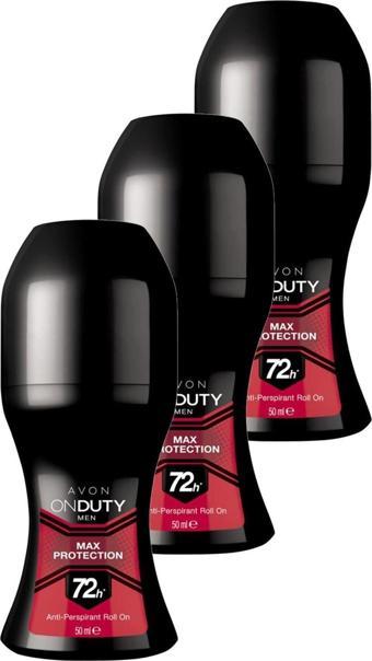 Avon OnDuty Max Protection Erkek Rollon 50 Ml. Üçlü Set