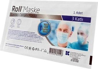 Roll 3 Katlı Cerrahi Maske Tekli (ÜTS Kayıtlı)