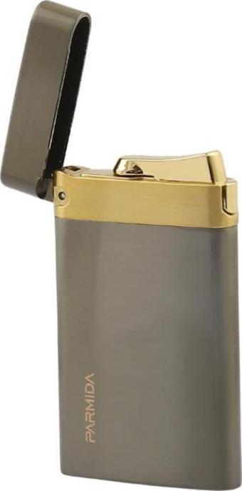 Parmida Tek Torch Pürmüz Gunmetal-Gold Metal Puro Çakmağı