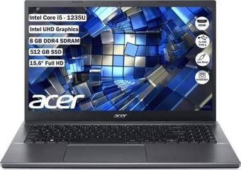 Acer Extensa 15 Intel Core I5 1235U 8 GB 512 GB SSD Freedos 15.6" Fhd Taşınabilir Bilgisayar NX.EGYEY.005