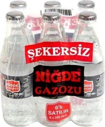 Niğde Gazoz Şekersiz 6X250 ml.