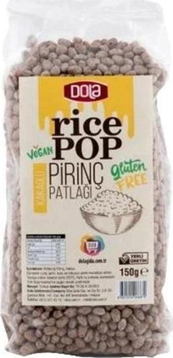 Dola Glutensiz Pirinç Patlağı Kakaolu 150 Gr.