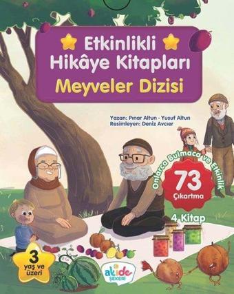 Etkinlikli Hikaye Kitapları Seti - Meyveler Dizisi - 4 Kitap Takım - Cüneyt Dal - Akide Şekeri Yayınları