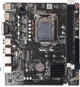 XASER Intel H61 LGA1155 DDR3 1600 Mhz VGA HDMI 2.3 Gen M.2 NVMe Anakart (Kutusuz)