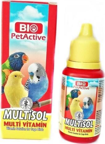 Deep Fix Multisol Multivitamin Papağan Kanarya Muhabbet Kuşu Kuş Vitamini 30ml