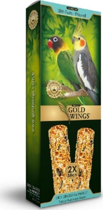 Gold Wings Premium Gwp-013 Paraket Kuşu Krakeri - Meyveli - 2'li