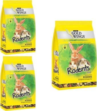 Gold Wings Neo Pet Market Gwc Kemirgen Tavşan Hamster Ginepig Yemi 500 Gr X 3 Adet