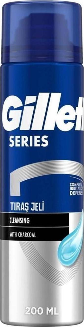 Gillette Traş Jeli Serries Charcoal 200 ml. (12'li)