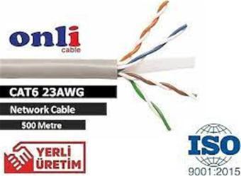 Onli ER-6002 U-UTP 23 AWG CCA CU 500 Metre Cat6 Kablo