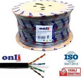 Onli ON-6006 U-UTP 23 AWG CCA-PE Outdoor 305 Metre Cat6 Kablo