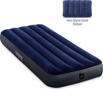 Intex Tek Kişilik Şişme Yatak + Intex Şişme Yastık Hediye