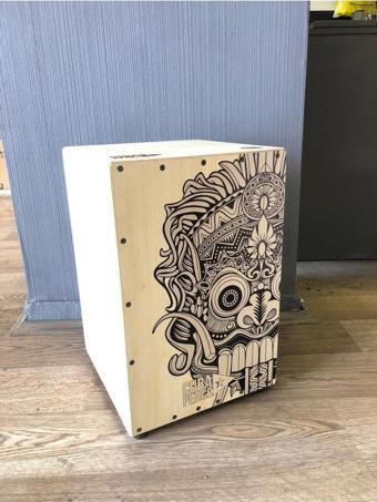 Müzikhane Cajon Cpc1 Görsel Desenli (Kılıf Hediyeli)