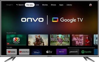 Onvo 65Ov9000U 65'' 164 Ekran Uydu Alıcılı 4K Ultra Hd Google Smart Led Tv