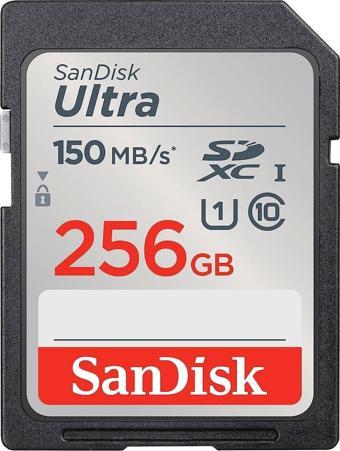 Sandisk Ultra 256GB 150MB/S Sdhc/sdxc Class 10 Uhs-I Hafıza Kartı SDSDUNC-256G-GN6IN