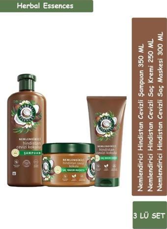 Herbal Essences Nemlendirici Hindistan Cevizi Kokulu Saç Bakım Set