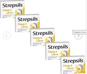 Strepsils Bal & Limon Aromalı 24 Pastil 5 Adet