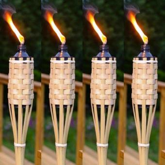 10 PCS 90 CM BAMBOO TORCH 10 ADET VIP 90 CM BAMBU MEŞALE BAHÇE AYDINLATMA KIR DÜĞÜNÜ KORTEJ IŞIKLARI