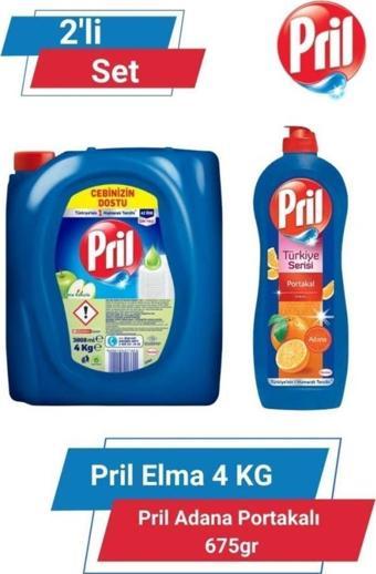 PRİL ELMA 4KG& PRİL ADANA PORTAKALI   675gr 2'li Set