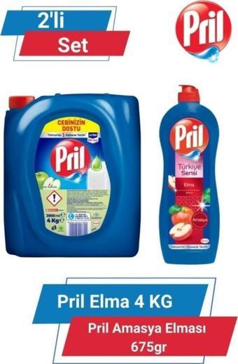 PRİL ELMA 4KG& PRİL AMASYA ELMASI  675gr 2'li Set