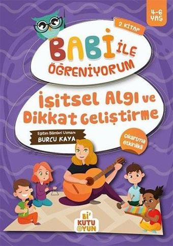 İşitsel - Algı Dikkat Geliştirme  -  Babi ile Öğreniyorum 2.Kitap - Kolektif  - Bi Kutu Oyun Yayınevi