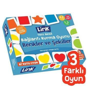 Link - Renkler Şekiller - Bağlantı Kurma Oyunu - Kolektif  - Bi Kutu Oyun Yayınevi