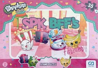 Shopkins Cicibiciler 35 parça frame  puzzle SPK BFFS Çocuk Puzzle