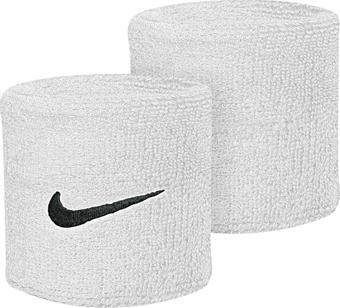 Nike Swoosh Wristbands 2 Pk White/Black Osfm,one Size/6