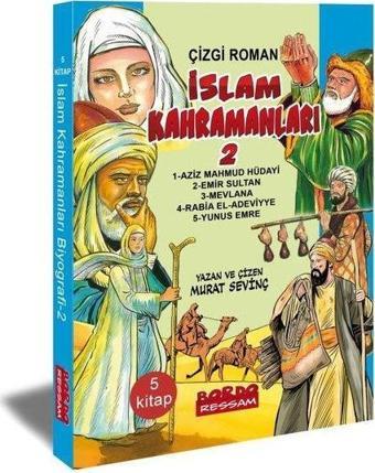 İslam Kahramanları 2 Çizgi Roman Seti - 5 Kitap Takım - Murat Sevinç - Bordo Ressam