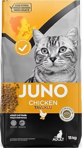 Juno Tavuklu Yetişkin Kedi Maması 15 kg