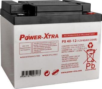 Power-Xtra 12V 40 Ah Bakımsız Kuru Akü